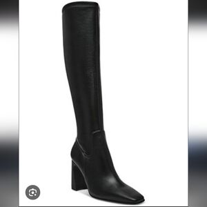 Steve Madden Women's Lamarca Knee-High Block-Heel Stretch Dress Boots 9Wide Calf